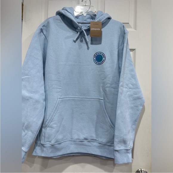 Patagonia Women’s Large Unity Fitz Uprisal Hoodie Light Blue NWT Sweatshirt - Picture 1 of 12